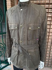 Giacca BELSTAFF cotone cerato ROADMASTER verde militare Malenotti epoca XL