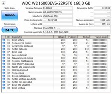 * HARD DISK 160 GB WESTERN DIGITAL WD1600BEVS-22RST0 SATA 2,5 160 GB HD