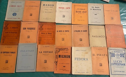 Lotto libretti opera - opera, musica