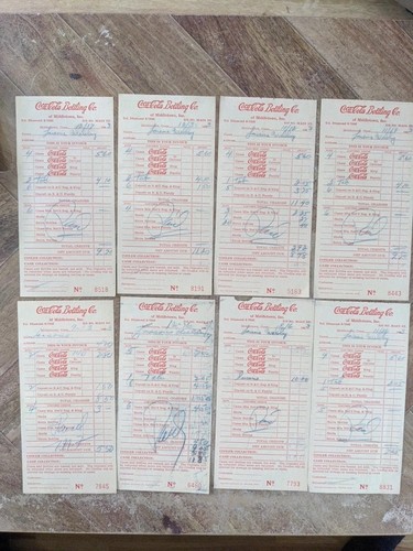Lotto ricevute di - 8,