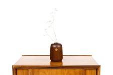 Vaso a stelo in noce modernista da studio artigianale - tornio tornito - SV1