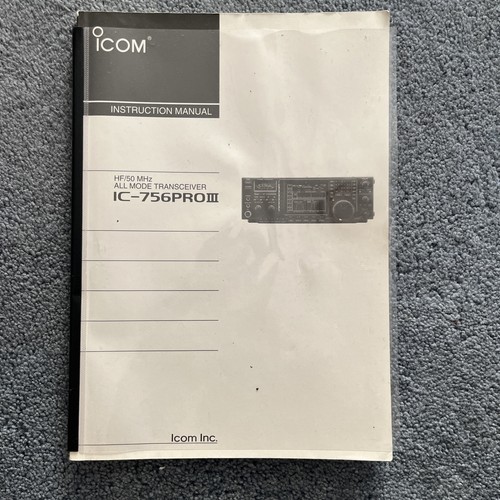 Icom 756pro iii manuale - ic-756pro,
