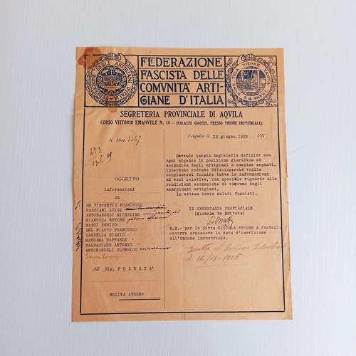 1929 federazione fascista - federazione,
