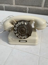 Telefono Antico Di Bachelite Bianca Raro E Da Collezione 