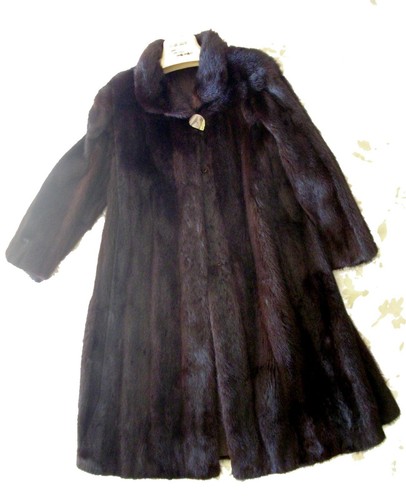 Pelliccia visone marrone scuro - visone,