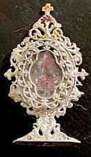 Antico ostensorio Sangue originale vigna per altare domestico o casa delle bambole