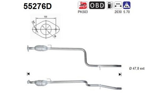 105 catalizzatore per - 77, kw
