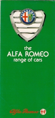 Brochure pieghevole alfa - alfa, romeo