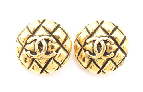 Orecchini chanel matelasse - orecchini,