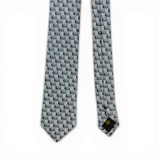 Cravatta grigia da uomo in