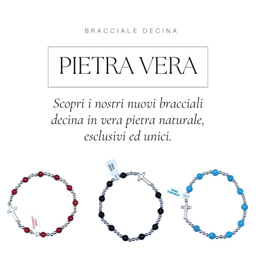 Bracciale decina rosario - , in