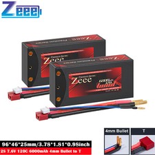 2x Zeee 2S 7.6V Short Lipo