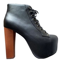 Tronchetto Jeffrey Campbell In Pelle Nuovo N 39