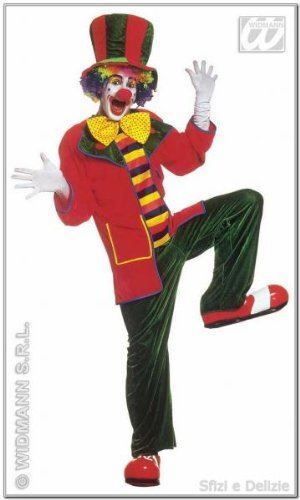 Costume pagliaccio con - pagliaccio,