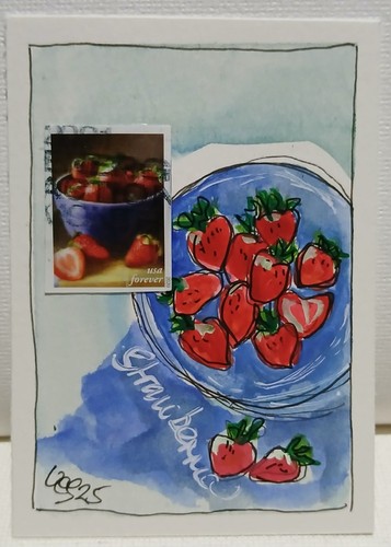 Collage timbro postale