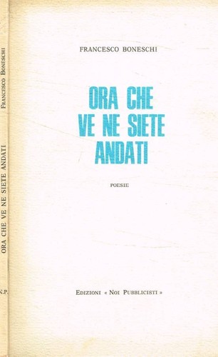 Ora che siete - ve, ne