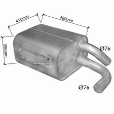 MERCEDES ATEGO Sam. skrzyniowy/Wywrotka 4.2 1997- Silenziatore Marmitta