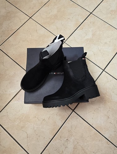 Stivali chelsea black tommy - chelsea,