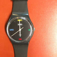 Swatch vintage -  Don't Be Too Late GA 100 - anno 1984, orologio molto raro.