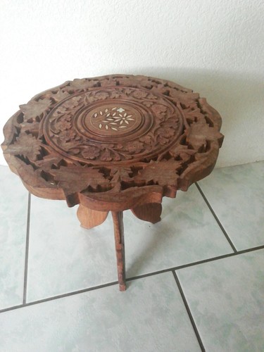 Ancien tabouret guéridon - ou,