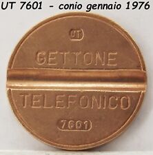 1976 GETTONE TELEFONICO UT 7601 in gettoni da telefono di medaglia su token vedi