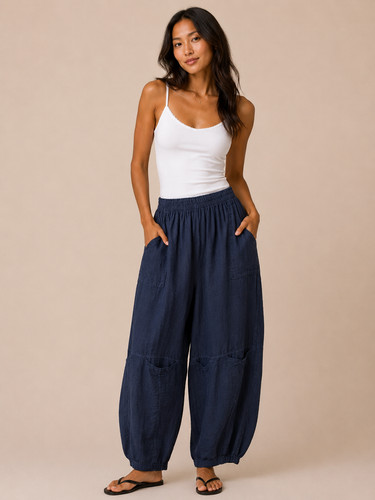 Pantaloni larghi lagenlook - pantaloni,