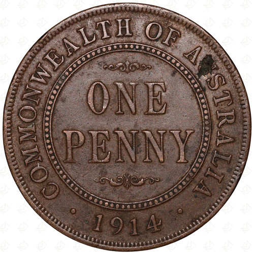 Moneta penny 1914 - da,