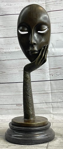 Scultura astratta donna bronzo - donna,