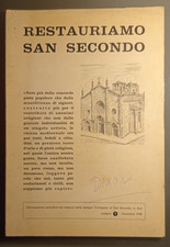 RESTAURIAMO SAN SECONDO INFORMAZIONE PERIDOCICA RESTAURO DICEMBRE 1968