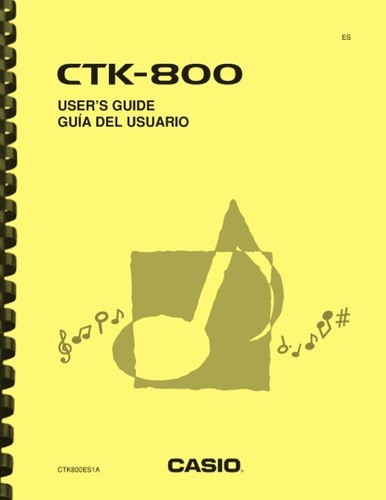 Tastiera casio ctk 800 guida - casio,
