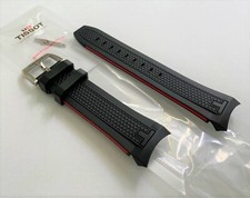 Cinturino in gomma nero/rosso