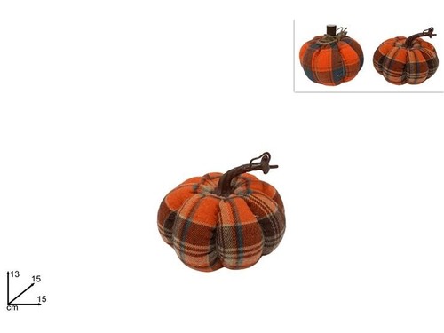 Zucca halloween stoffa - stoffa, 13cm
