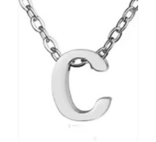 Collana con iniziale - con,