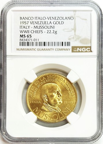 1957 oro italia capo mussolini - oro,