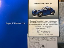 Autoart 1/18 Bugatti 57S Atlantic (1938) blu