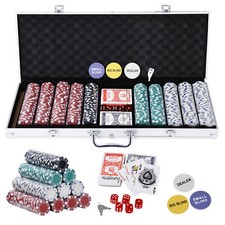 Set 500 pezzi fiches poker con