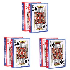 6 mazzi Carte da gioco poker 52 plastificate Black Jack giochi Ramino Scala