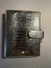 Montblanc agenda Leather Organizer pelle Crocodile Look – Luxury Business