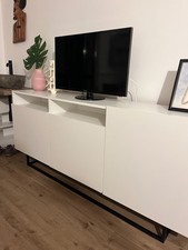 credenza moderna bianca come nuova con tre aperture