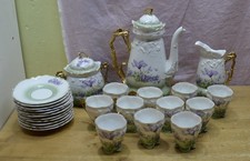 SERVIZIO DA CAFFÈ, 11 TAZZE, 11 PIATTINI, TEIERA, LATTIERA, ZUCCHERIERA (RM09)