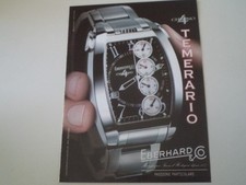 advertising Pubblicità 2005 OROLOGIO EBERHARD CHRONO 4 TEMERARIO