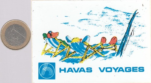Autocollant havas voyages - autocollant.,