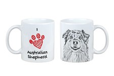 Pastore Australiano tazza con cane Ti amo Art-Dog