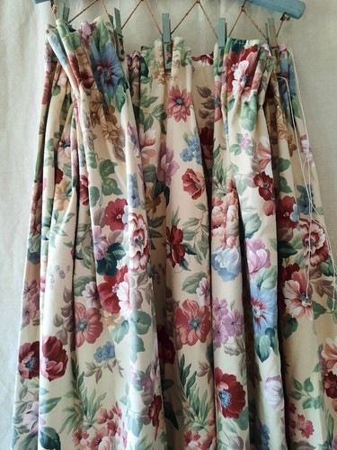 Coppia tende vintage foderate - tende,