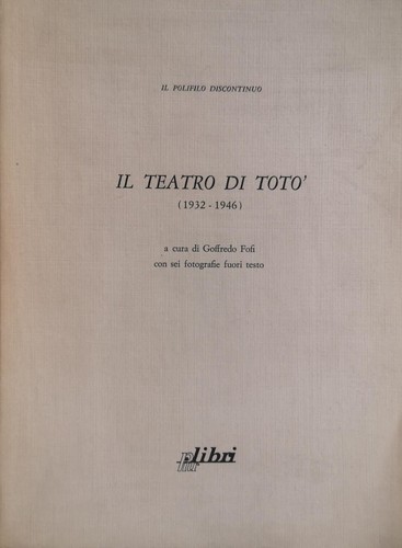 Libro teatro di toto - libro,