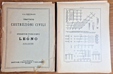 COSTRUZIONI IN LEGNO Atlante di Breymann 1927 Libro TRATTATO COSTRUZIONI CIVILI