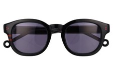 200€ Lunettes de soleil noir Rétro Hally & Son AC MILAN MH500 Style Lesca Moscot