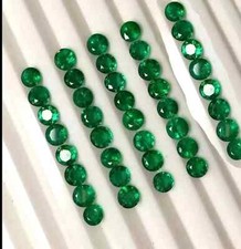 Smeraldo verde colombiano naturale 7 mm pietre preziose sfuse certificate lotto 15 pezzi