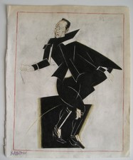 Vecchio schizzo abito teatrale