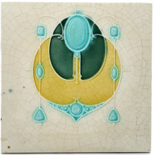 Piastrella camino Art Nouveau